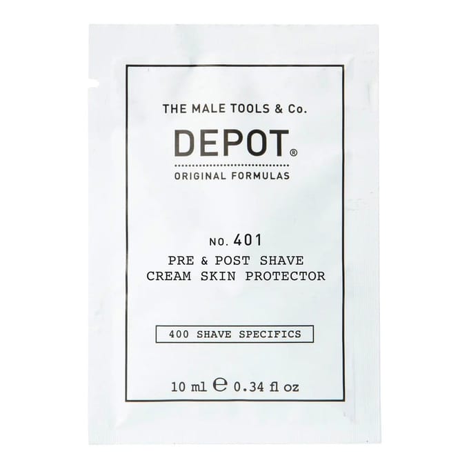 Depot, 400 Scheer Specifieke Items Nee. 401, Kalmerende, Pre & Post Shave Crème, 10 ml