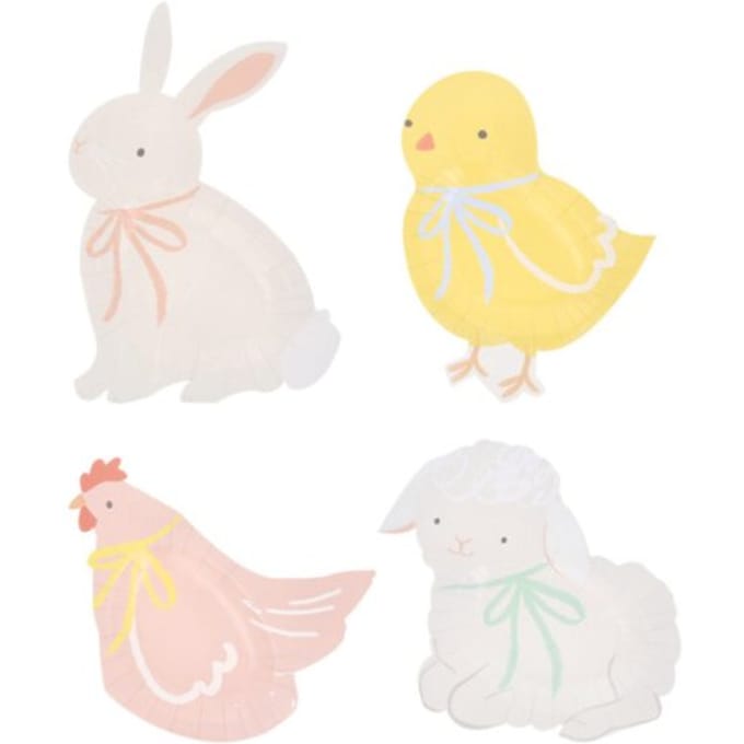 Meri meri pasen borden spring animals