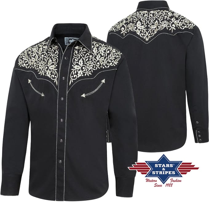 Heren Western Blouse HENRY Stars&Stripes maat S