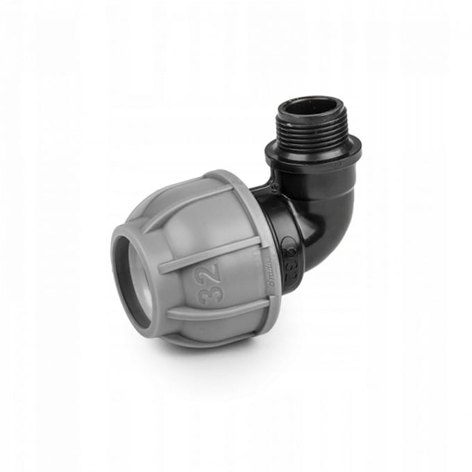 Bradas Drip Syst - PE Knie - 25mm - GZ 1/2 - UV-Bestendig