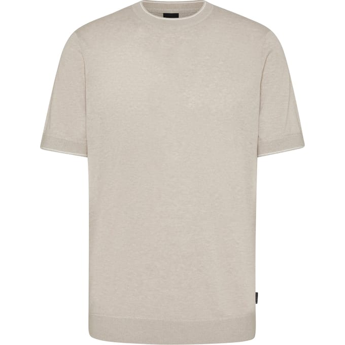 Bugatti Herren T-shirt met contrasterende strepen