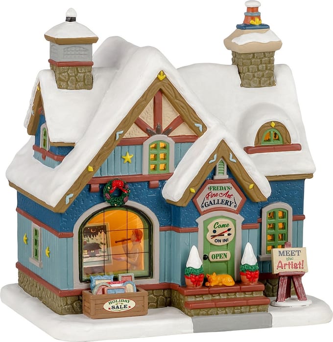 Lemax - Freda's Fine Art, B/o Led - Kersthuisjes & Kerstdorpen