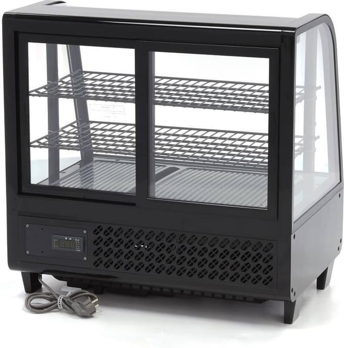 Gebaksvitrine - 100 L - 68 cm - Schuifdeur Achter
