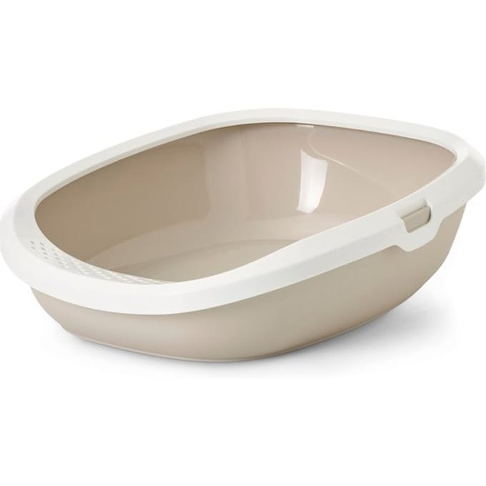 Savic Gizmo Kattenbak - Mokka/Wit - 52 x 39.5 x 15 cm