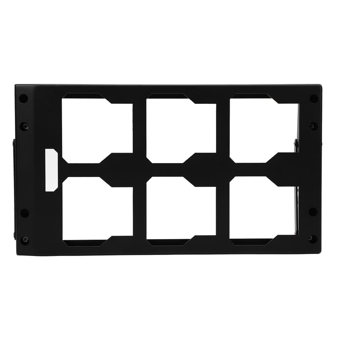 Remplacement de support pliant pour rangement latéral de boîte à outils Milwaukee, Compatible avec les rails, Aucun perçage requis, Gain de place, black