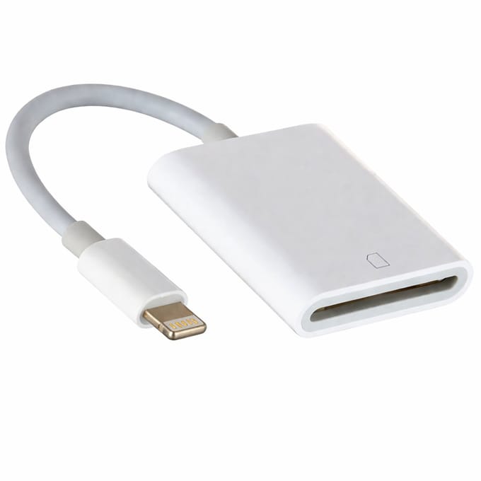 Geschikt voor iPhone en iPad – Lightning naar SD Kaartlezer – SD Card Reader Adapter – Foto en Video Import