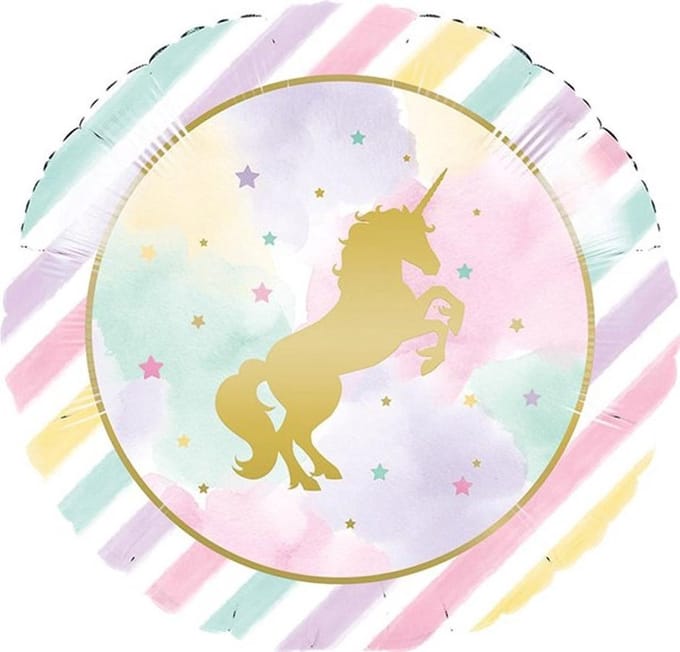 Helium ballon Eenhoorn Glitter | 45cm