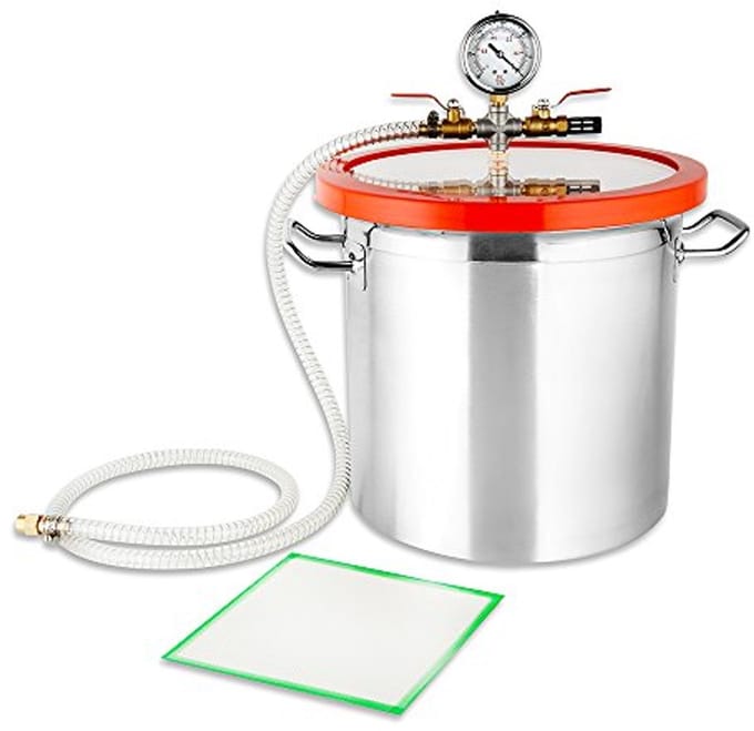 Vacuümkamer 17L RVS 28CM Ontgassingskamer Harsval