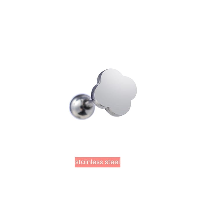 Go Dutch Label Oorknoppen Clover Zilver