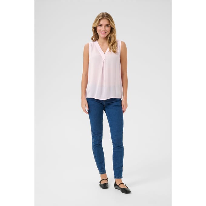 Mouwloze damesblouse KAFFE Ciara Amber