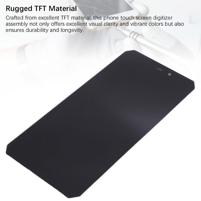 Telefoonscherm Vervanging TFT Display Touchscreen Digitizer Assembly met Reparatieset voor Oukitel black