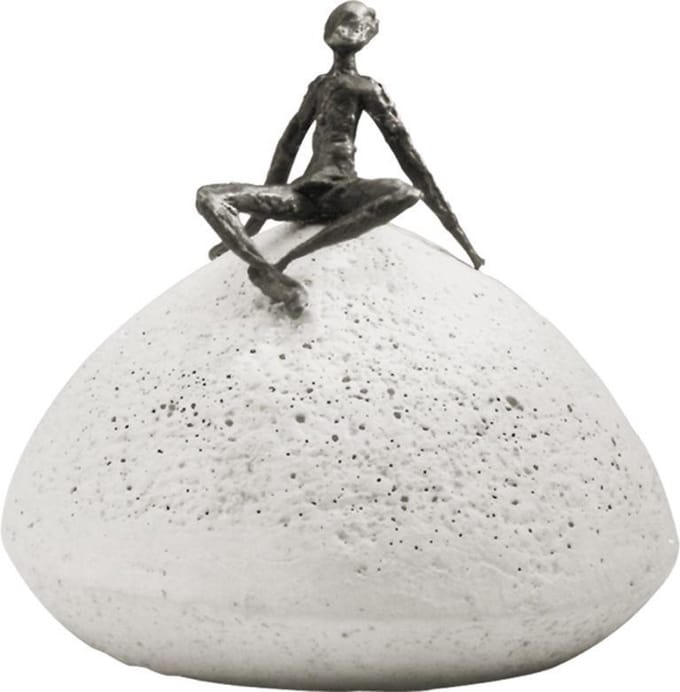 Sculptuur brons tijd voor ontspanning