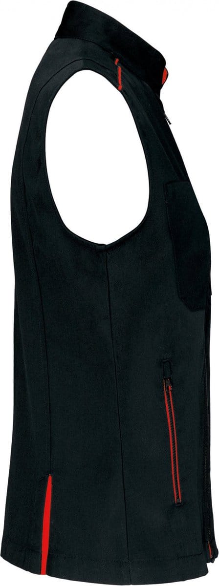 WK. Designed To Work Damesgilet Day To Day WK6149 - BLACK / RED - XL
