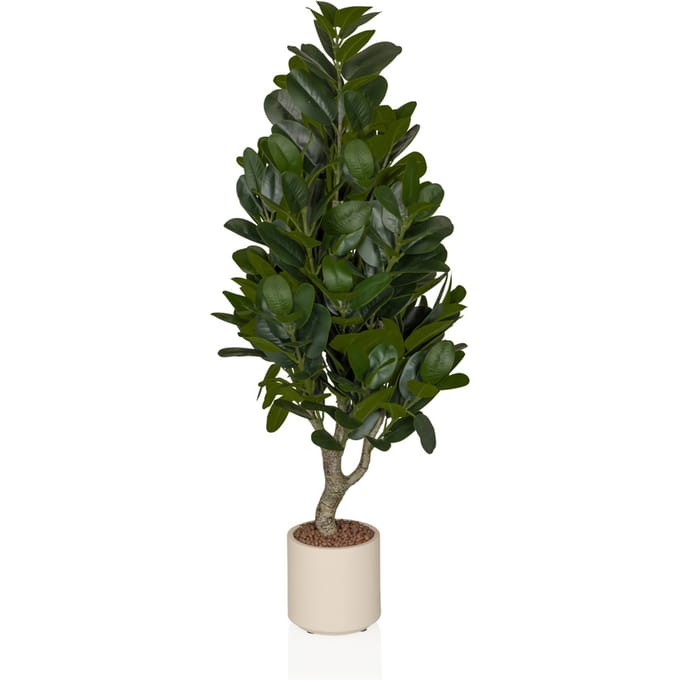 Kunstplant / Kunstboom GARCINIA Mangostan 120 cm groen hjh OFFICE