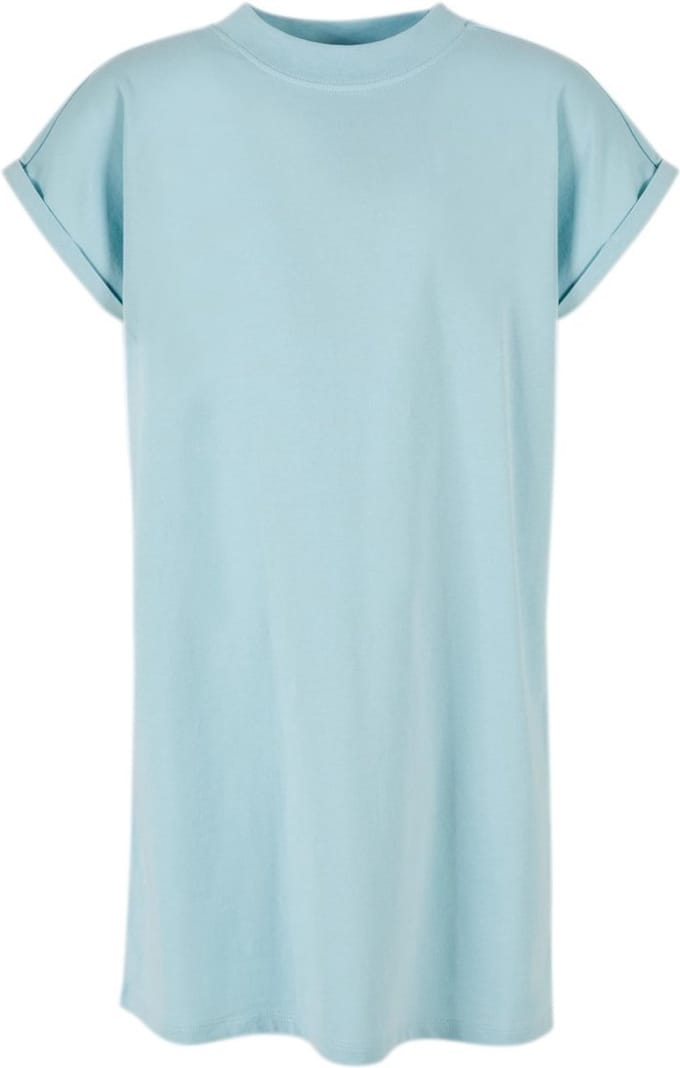 Urban Classics - Turtle Extended Shoulder Kinder Korte jurk - Kids 134/140 - Blauw