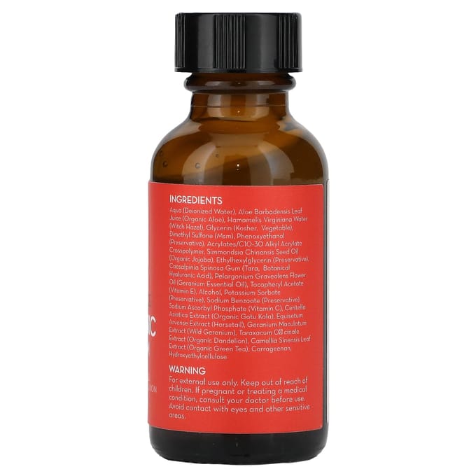 Pure Body Naturals, Sérum à l'acide hyaluronique, 1 fl oz (30 ml) red