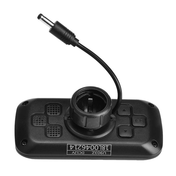 Système de Surveillance de Pression des Pneus TPMS pour Voiture LCD Prise Allume-Cigare Chargeur USB 4 Capteurs Internes black