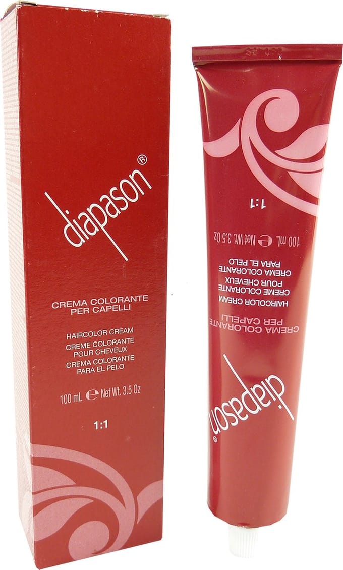 Lisap Diapason Professionale  Haarkleuring Creme Permanent 100ml - 04/58 Medium Violet Red / Medium Rot Violett