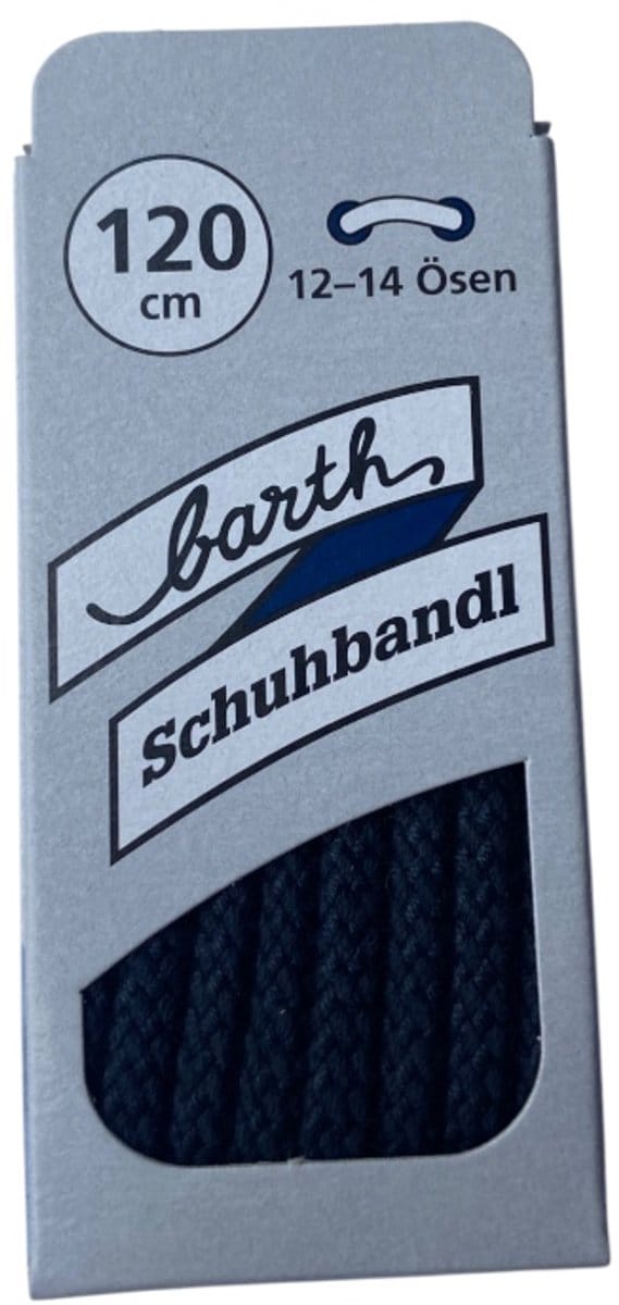 Extra dikke ronde veter donker blauw 120 cm (Barth)