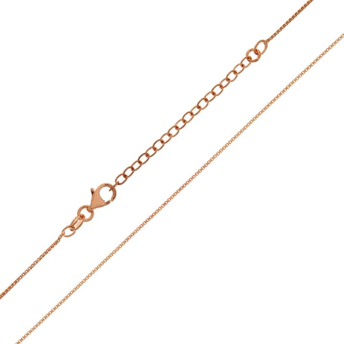 Cavill - Zilveren ketting - 925 Sterling zilver - Rosé verguld - Venetiaanse ketting verstelbaar 38-43 cm - Elegante dames ketting - Lichtgewicht luxe