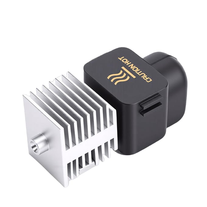 Extrudeur 0,4 MM Compatible avec l'imprimante 3D Bambu Lab A1 Mini Extrudeur Intégré en Acier Trempé avec Manchon en Silicone gray