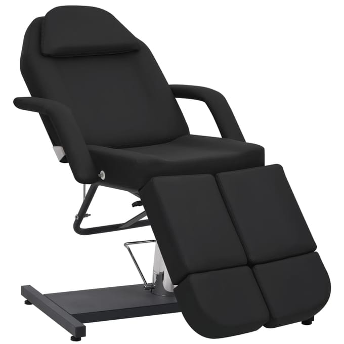 vidaXL - Behandelstoel - 180x62x78 - cm - kunstleer - zwart