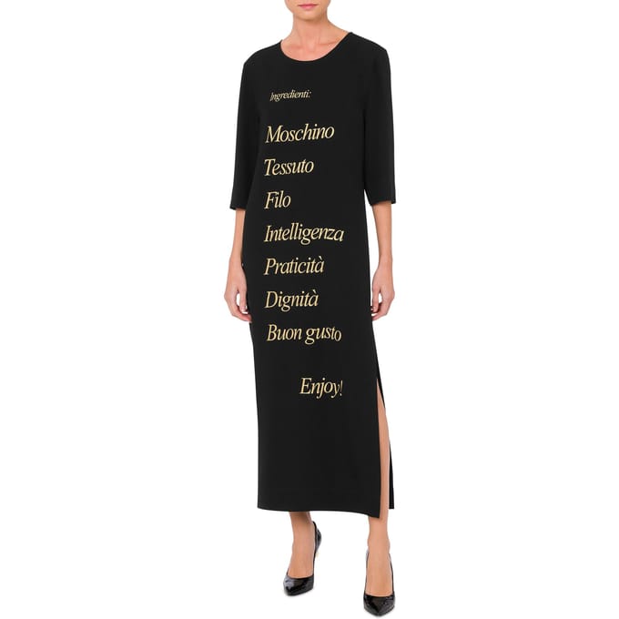 Moschino Archive Capsule Maxi Dress Black Größe: 42 | Maxikleider Outlet | Damen | Schwarz