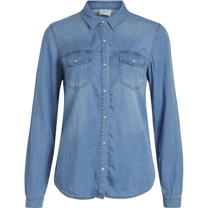 VILA - VIBISTA DENIM SHIRT-NOOS Dames Blouse