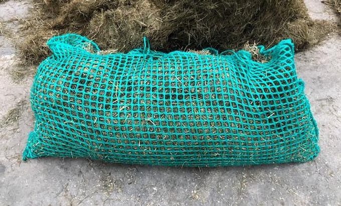 Hooinet slowfeeder - 200x200 cm - 4,5 cm maaswijdte