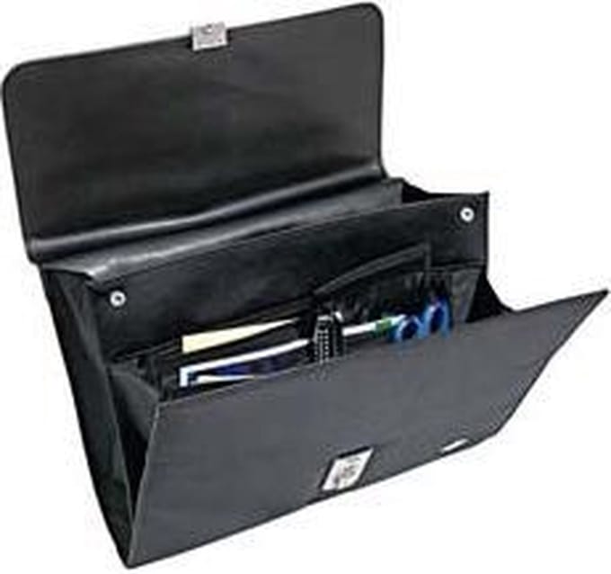 WEDO Flapover Aktetas ELEGANCE A4 - Zwart