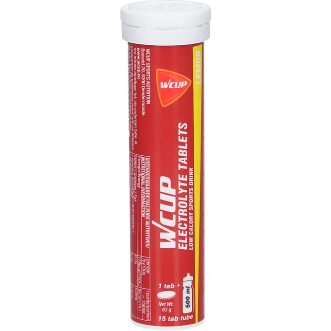 Wcup Sport Electrolyte Tablets Lemon (15 x 4,2g)