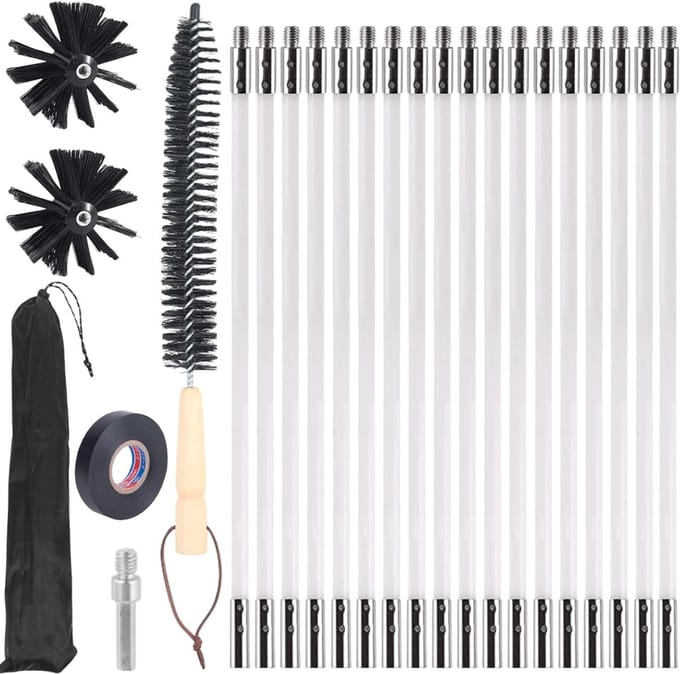 DailySupplies® Schoorsteenveegset - Schoorsteenveger - Schoorsteenborstel