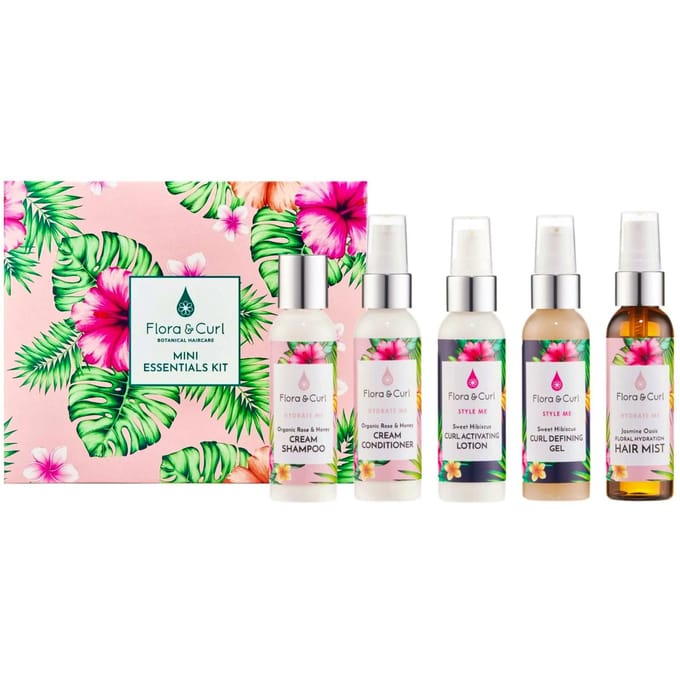 Flora & Curl Flora &amp; Curl Botanical Haircare Mini Essentials Kit 5 x 75 ml