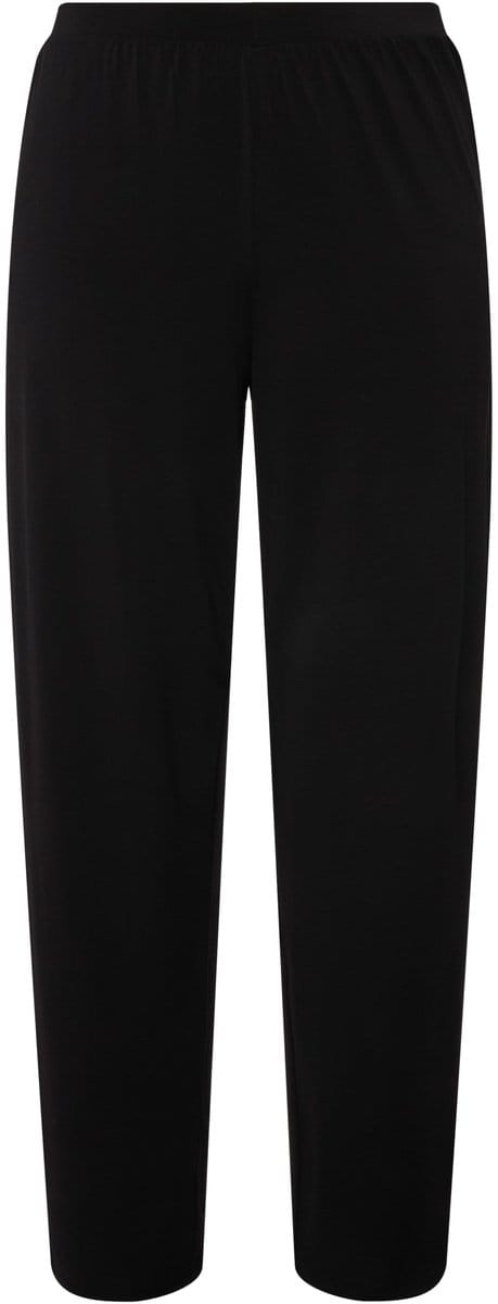 Ulla Popken - Dames - Jerseybroek elastische band - Zwart - Maat 54+