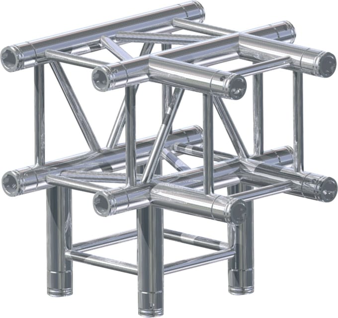 Global Truss F34, 4-Weg hoek T40 4-punt - X-stukken