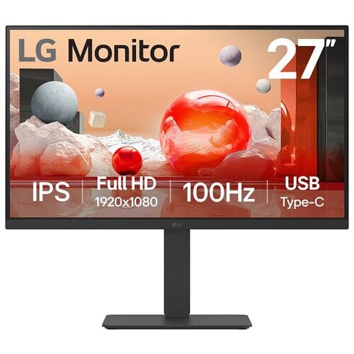 27" LG 27BA650 - 1920x1080 (FHD) - 100Hz - IPS - 65W USB-C - KVM switch