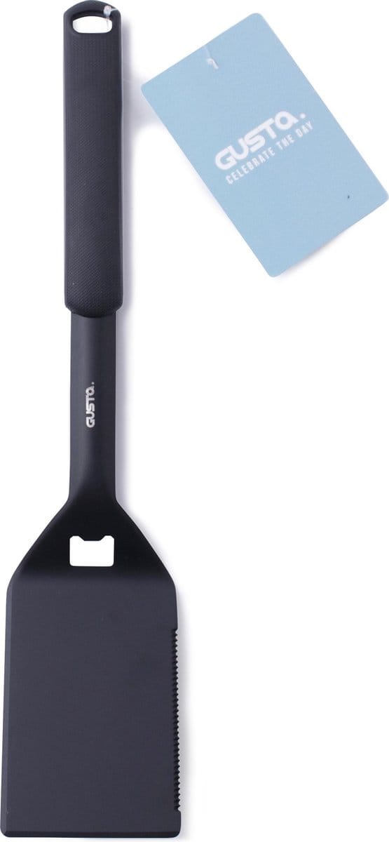 BBQ spatel zwart - Barbecue spatel - zomer - cadeau tip
