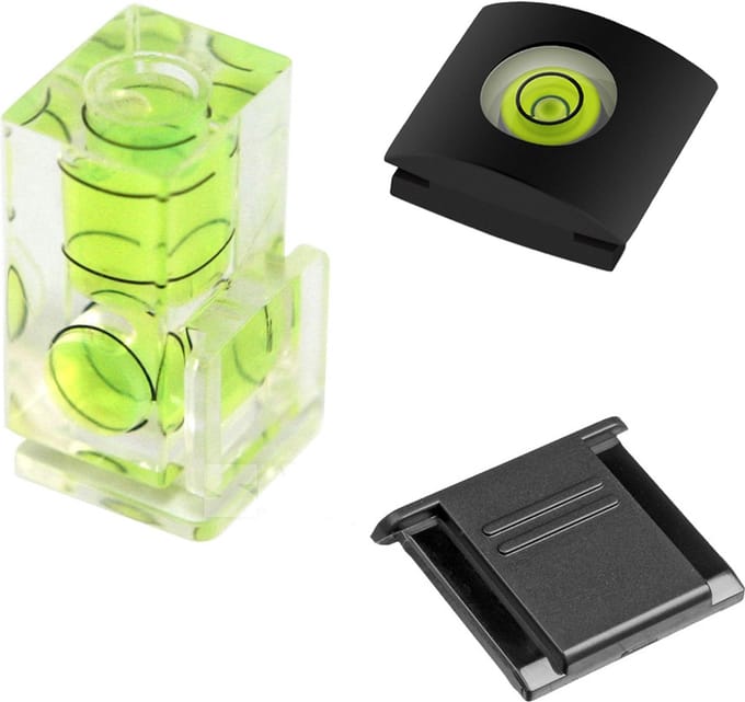 DW4Trading Camera Flitsschoen Waterpassen 2 Stuks + Afdekkap