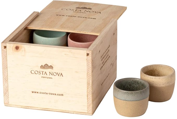 Costa Nova Espresso Kopjes Arenito Multicolor 65 ml - 8 stuks - Gift box