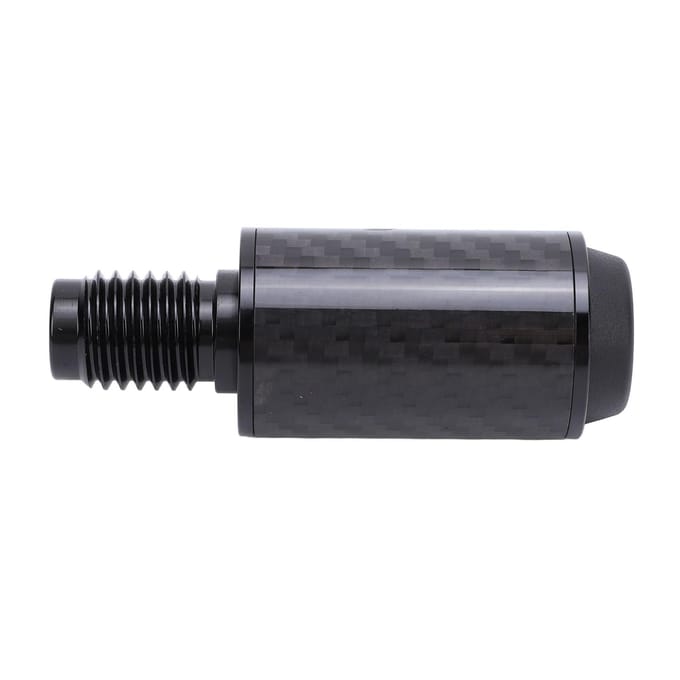 Poolkeu Verlengstuk 2 Inch Koolstofvezel Biljartkeu Verlengstuk met Bumper voor CUETEC black