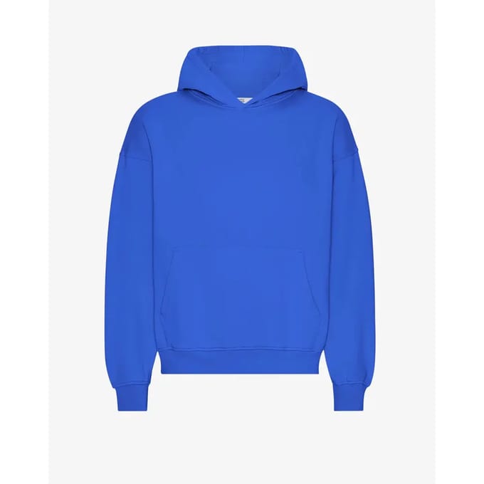 Oversized sweatshirt met capuchon Colorful Standard Sapphire Blue