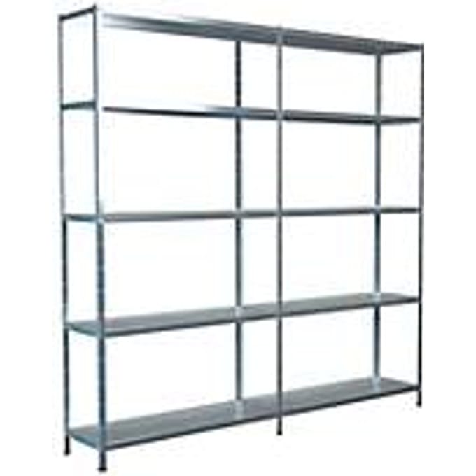 Legborden zonder grendels, H 2000 x B 2000 x D 350 mm, gegalvaniseerd
