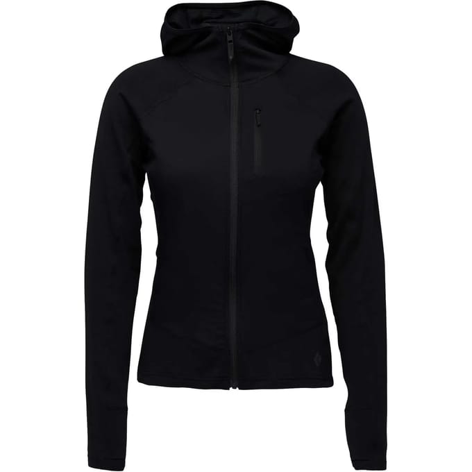 Dames Hoodie Black Diamond Coefficient LT Hybrid