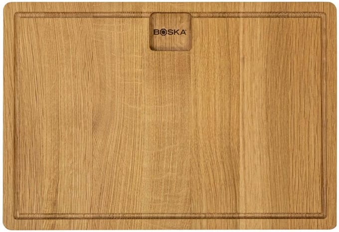 BOSKA Dining Board Friends M - Eikenhouten Serveerplank - Dinerbord met opvanggeul - 33 cm