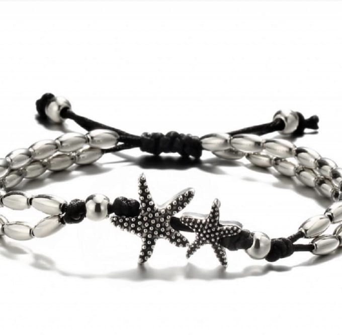 Zeester -Bovenarm -Band -Zwart - Charme Bijoux