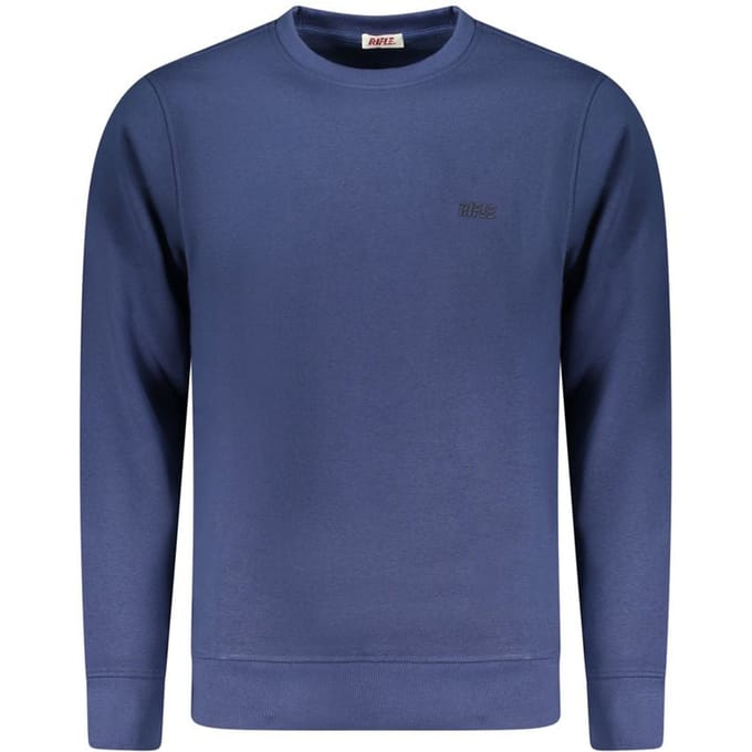 Rifle Blauwe Katoenen Heren Sweatshirt