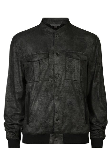 John Varvatos Cottle Regular Fit Ls Snap Front Bomber Black Taglia: M | Bomber Outlet | Uomo | Nero