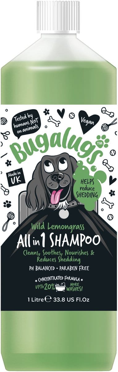 Bugalugs All In 1 Dog Shampoo Bottle 1 L - Hond