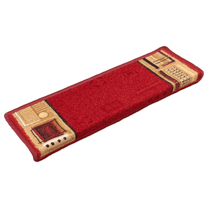 vidaXL - Trapmatten - zelfklevend - 5 - st - 65x21x4 - cm - rood