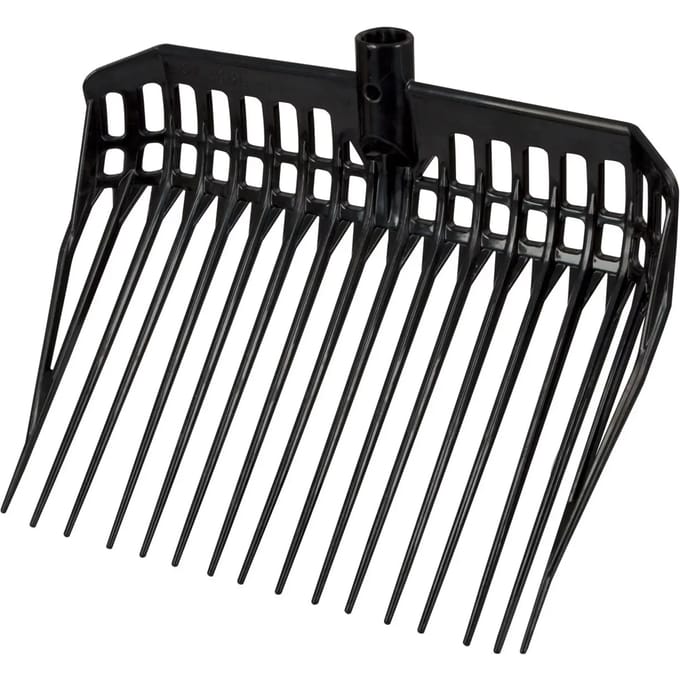 Excellent Kunststof mestvork - zonder steel - Mest opruimen - Schep - Mest schep - Hooivork - 33 CM Breed - Zwart